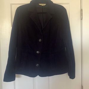 St Johns Bay Corduroy Jacket Navy Blue Size Large